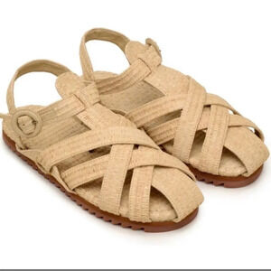 Farm Rio Synthetic Raffia Zigzag sandals